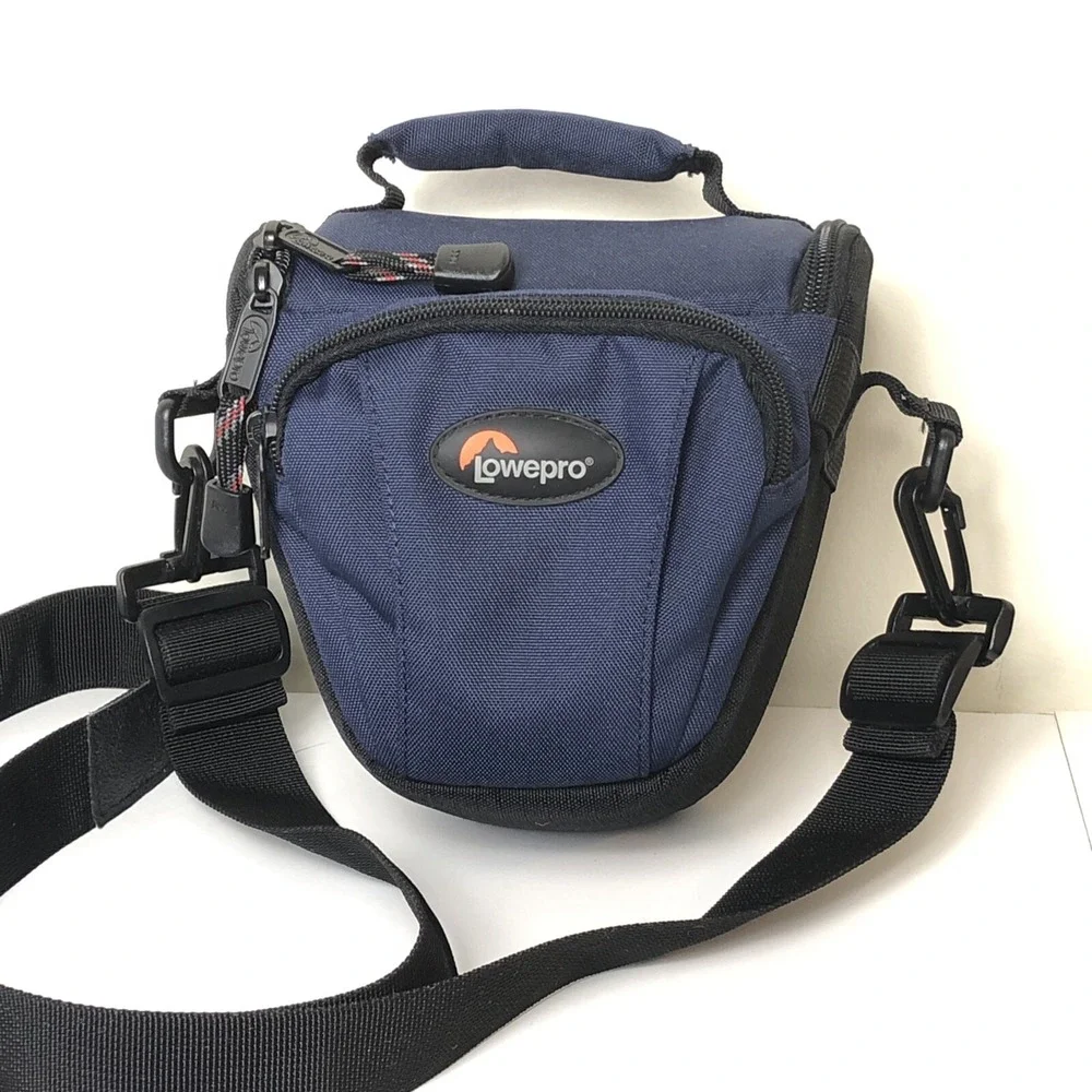 Lowepro TLZ Mini Topload Zoom DSLR Blue Camera Holster Bag w/ Adjustable Strap